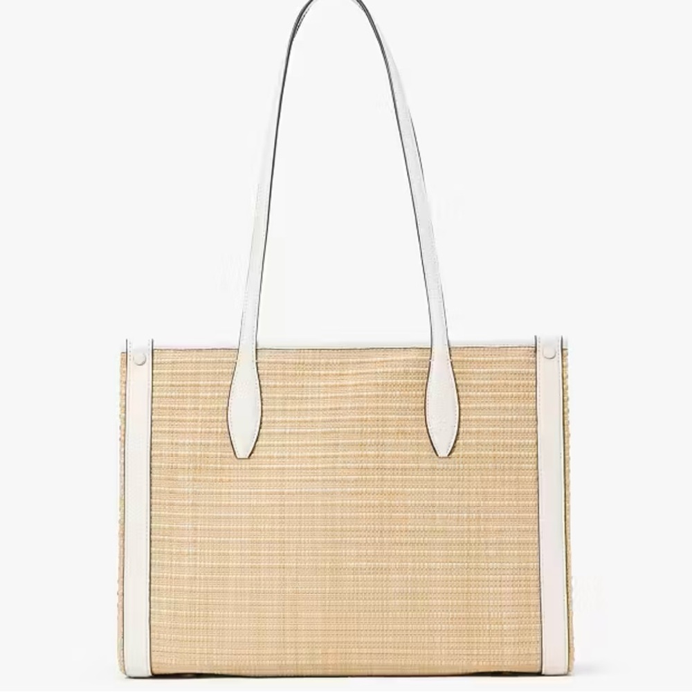 Kate Spade Market Straw Medium Tote Bag - Picture 4 of 8